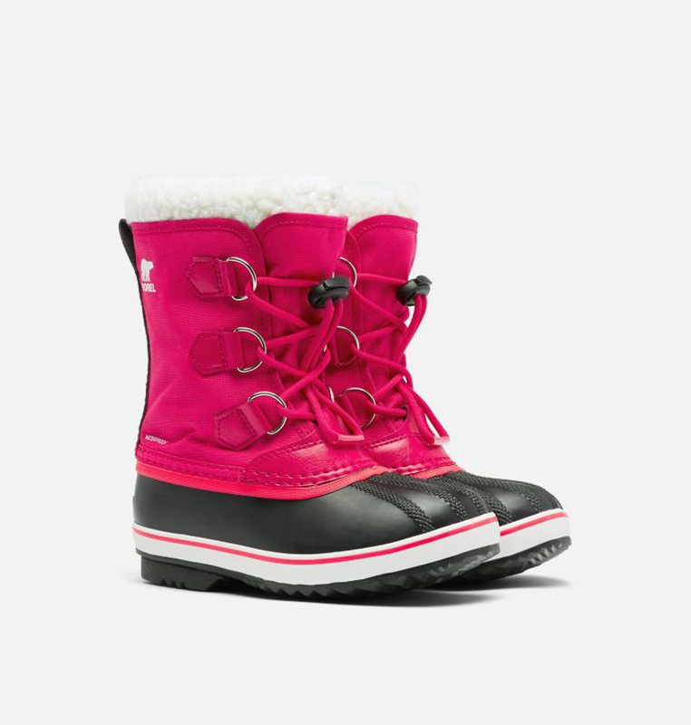 Sorel Barn Vinterkängor Rosa/Svarta - Youth Yoot Pac™ Nylon - KES-420389